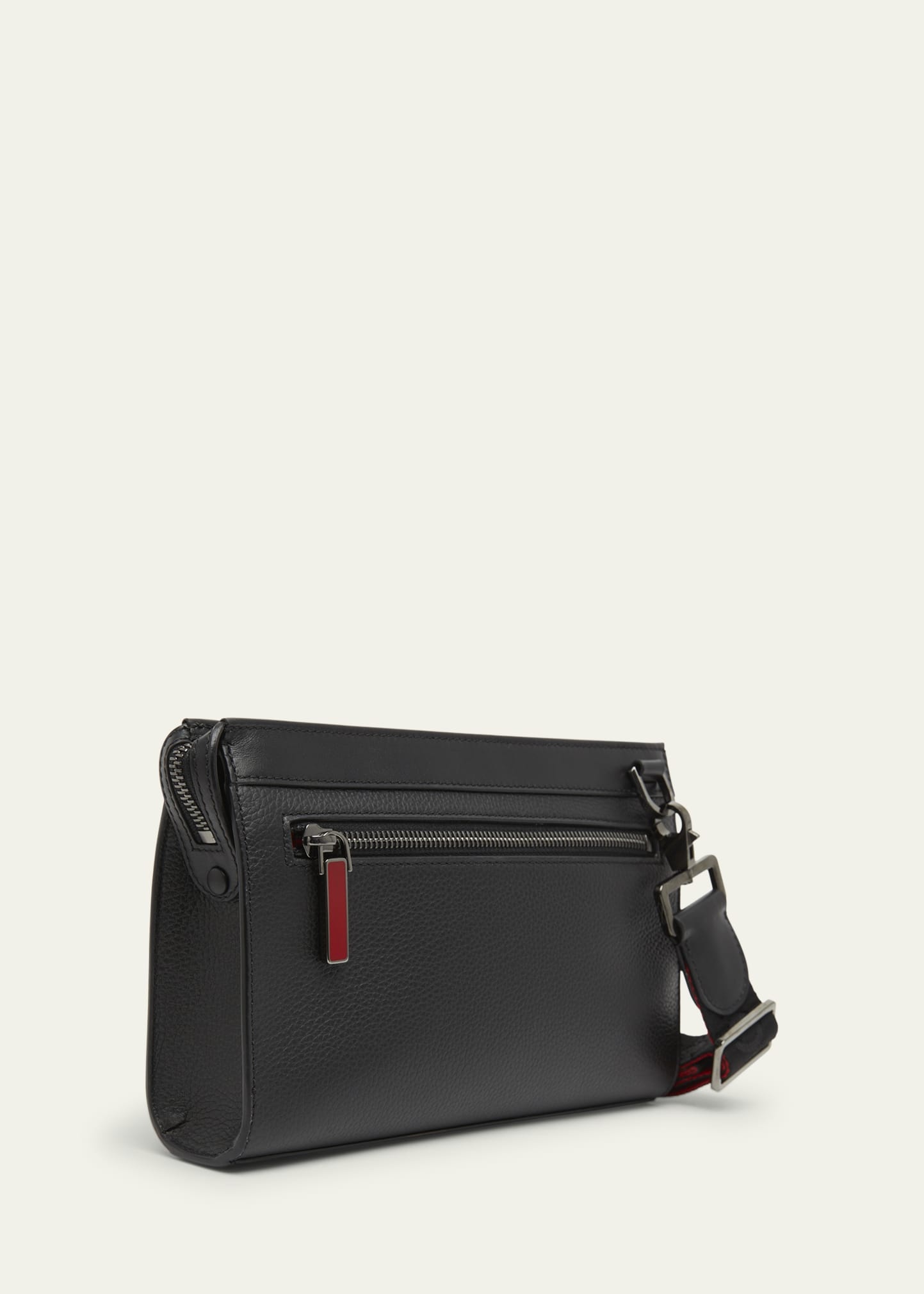 Men's Funky Leather Empire Spikes Crossbody Bag - 2
