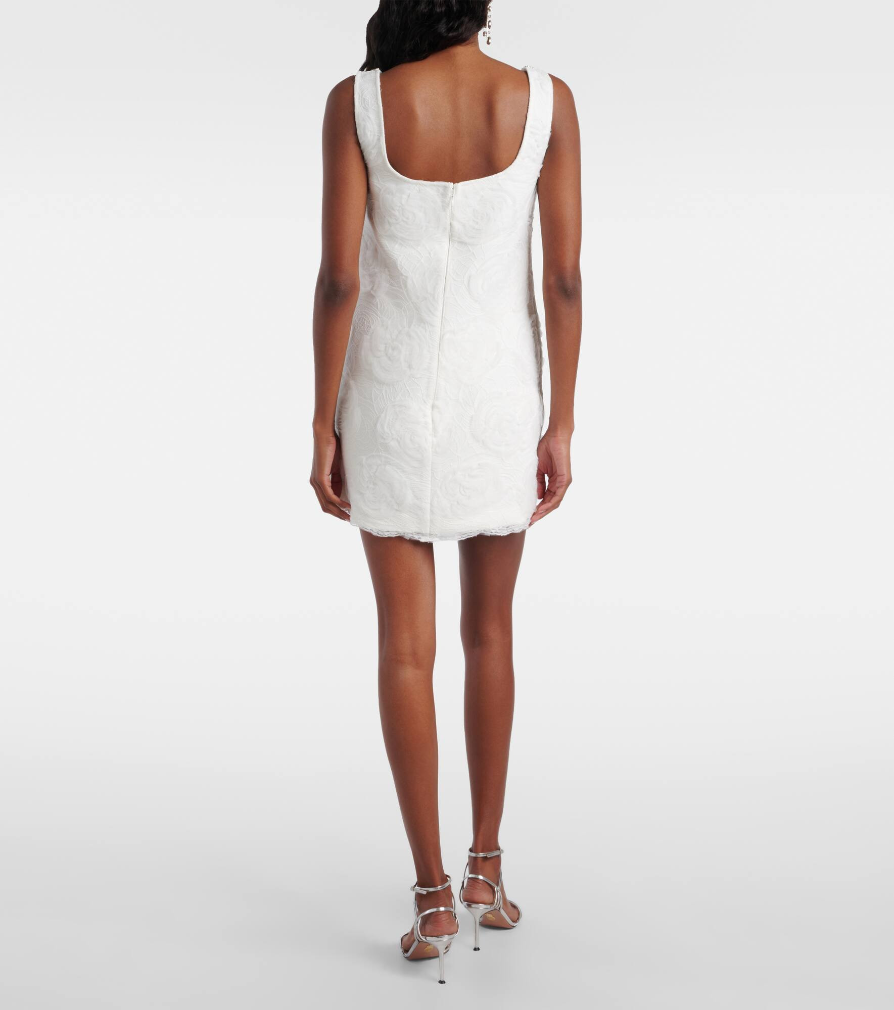 Embellished floral tulle minidress - 3