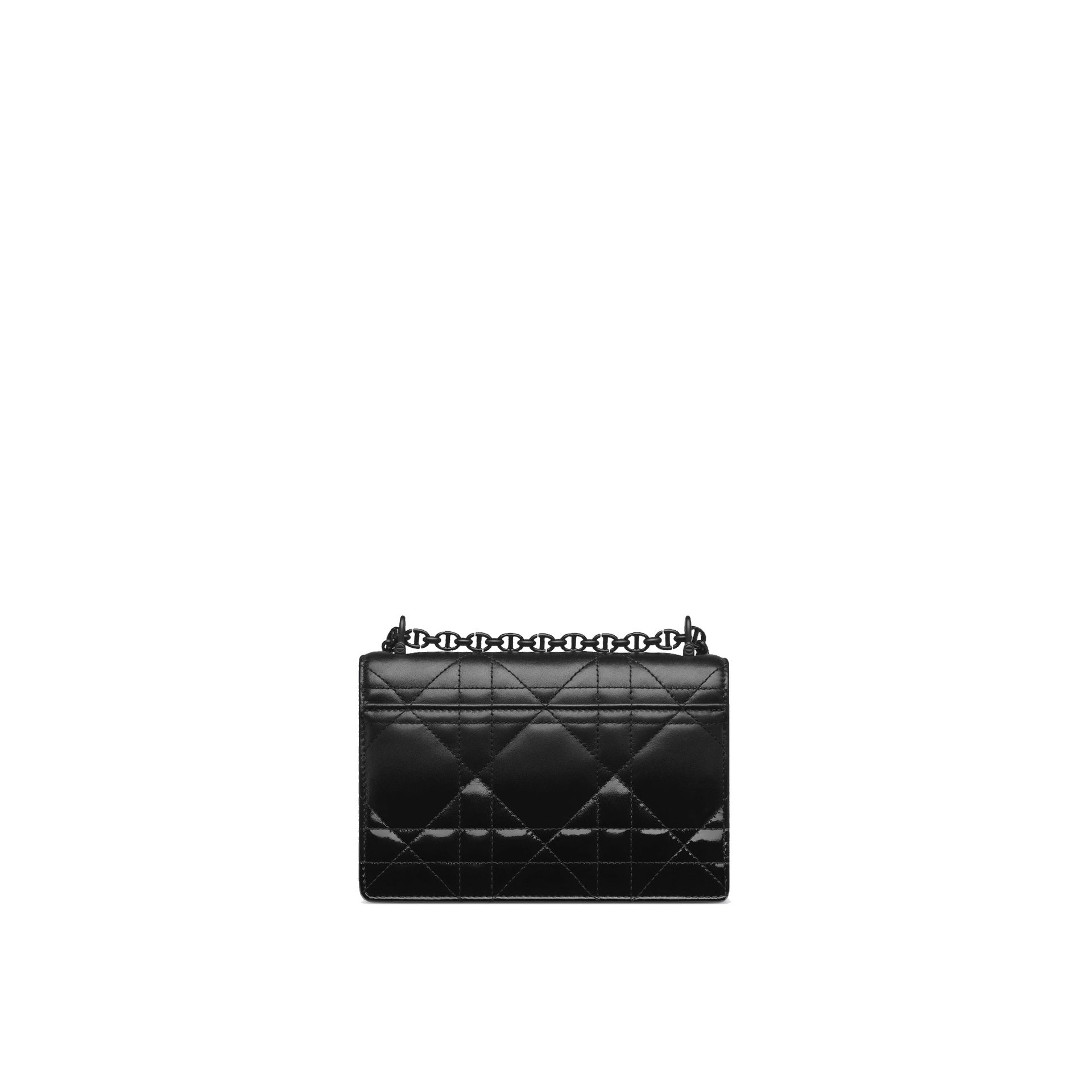Miss Caro Mini Bag Black Gradient Patent and Matte Cannage Labskin - 3