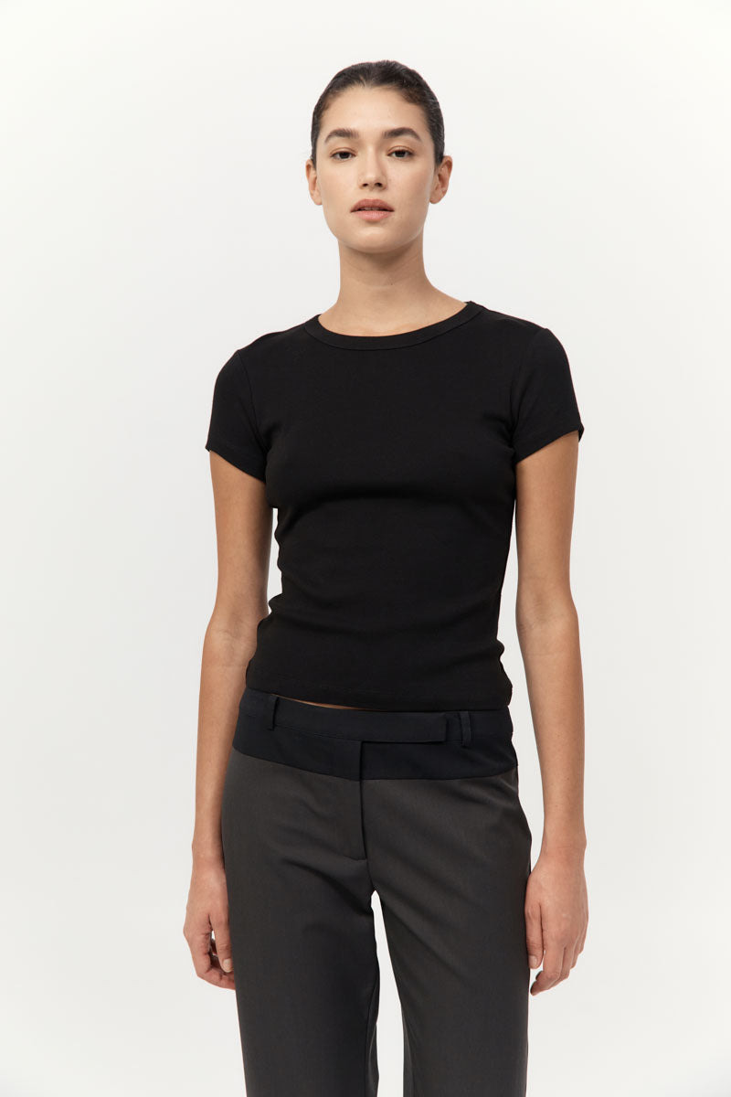 Organic Cotton Baby Tee - Jet Black - 2