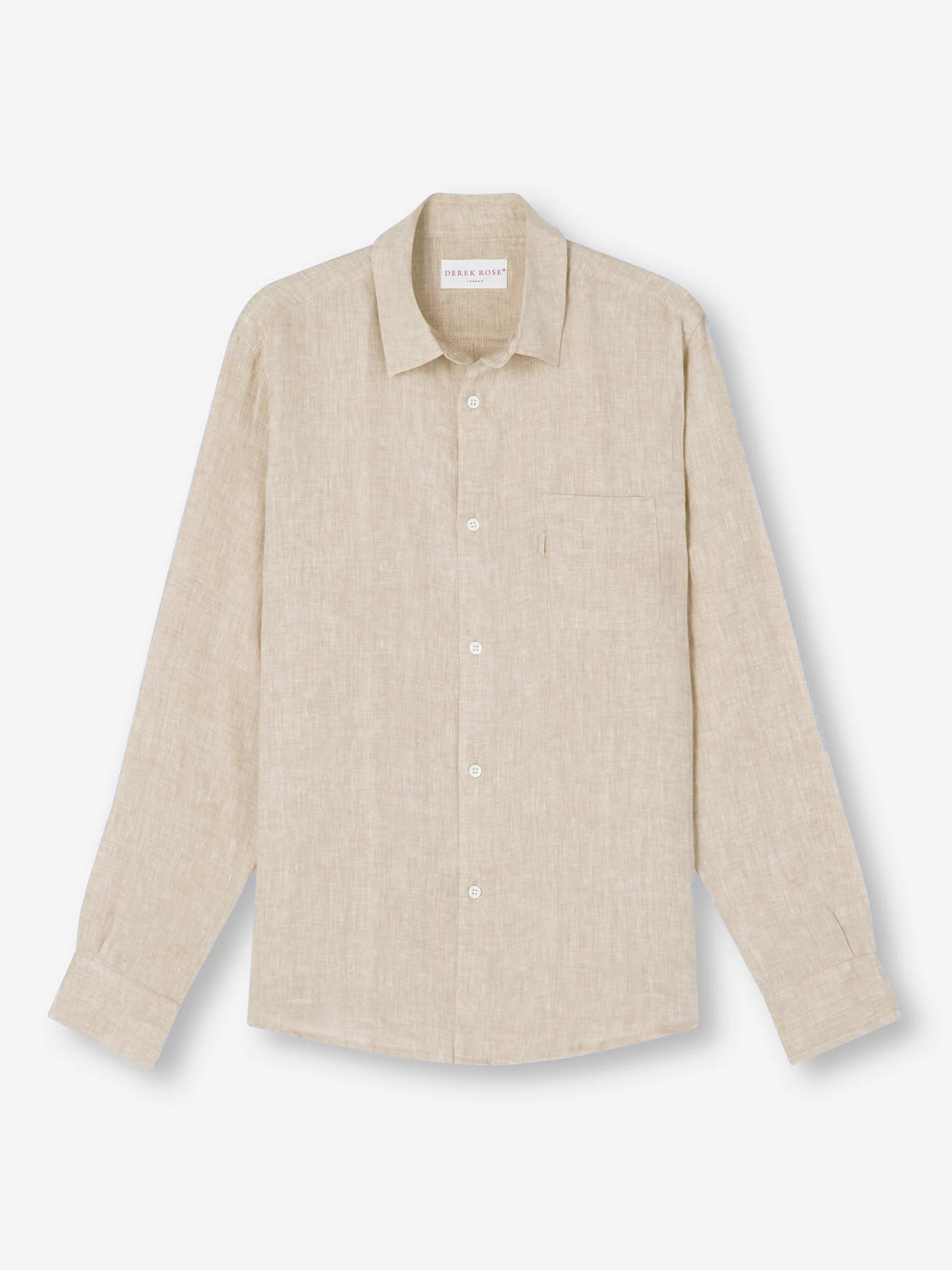 Men's Shirt Monaco Linen Sand - 2