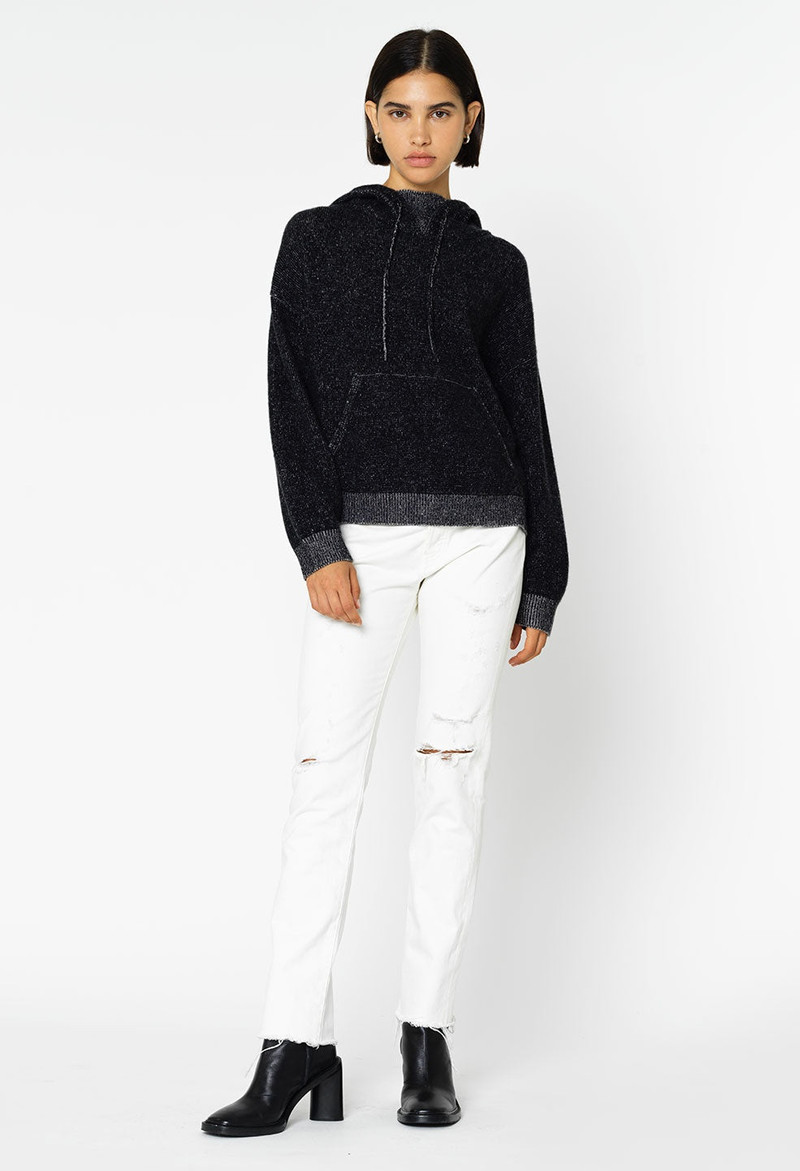 John Elliott TWO TONE CASHMERE HOODIE outlook
