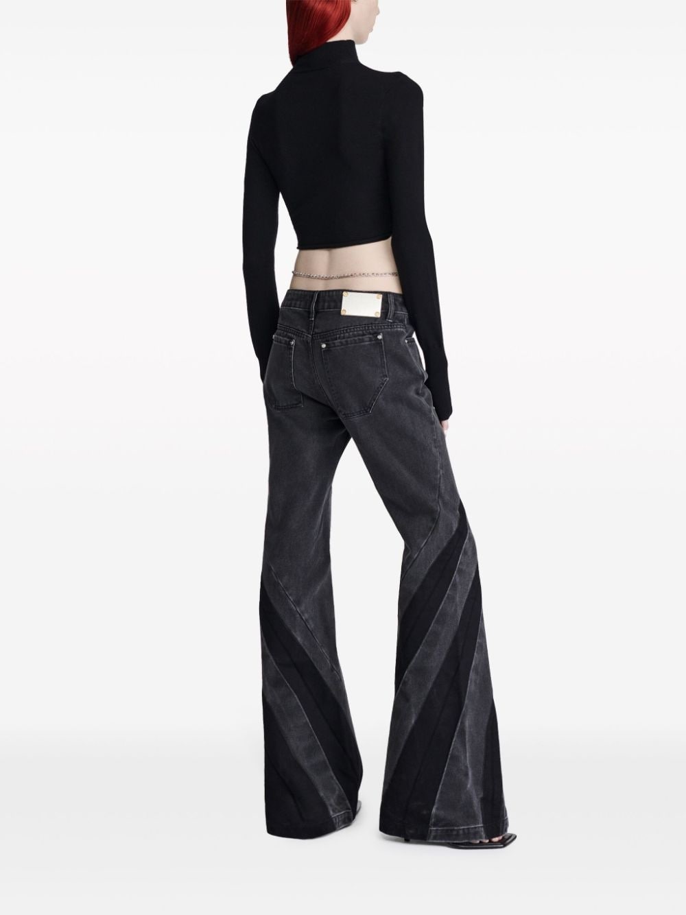 Darted bootcut jeans - 4