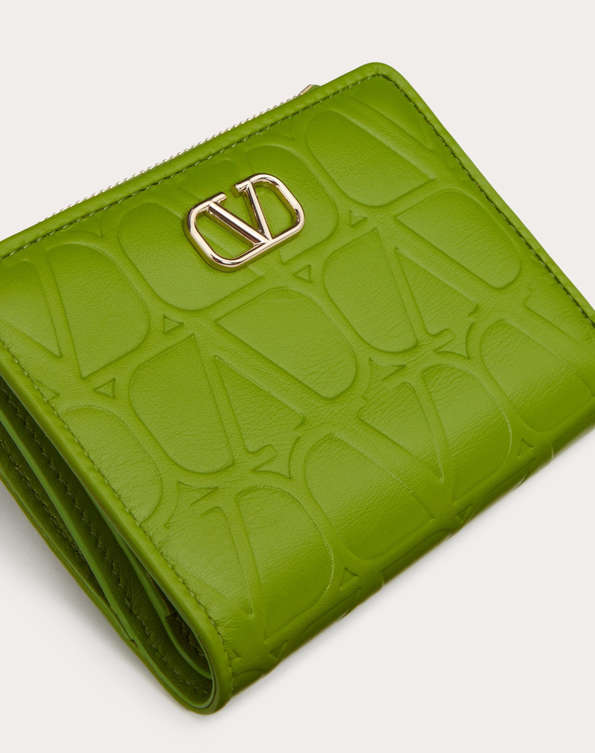 VALENTINO GARAVANI LEATHER TOILE ICONOGRAPHE WALLET IN CALFSKIN - 2