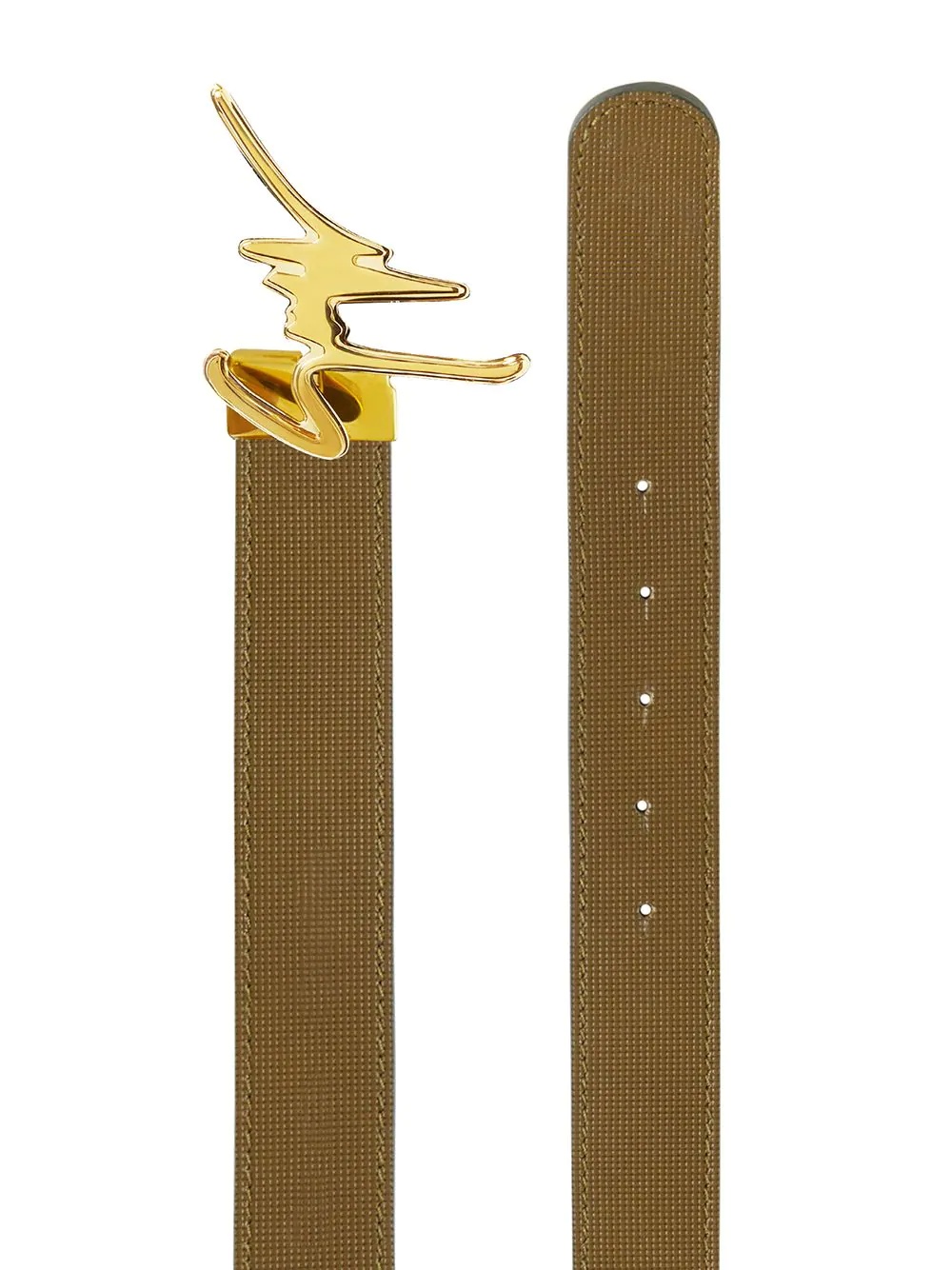 logo buckle belt - 2