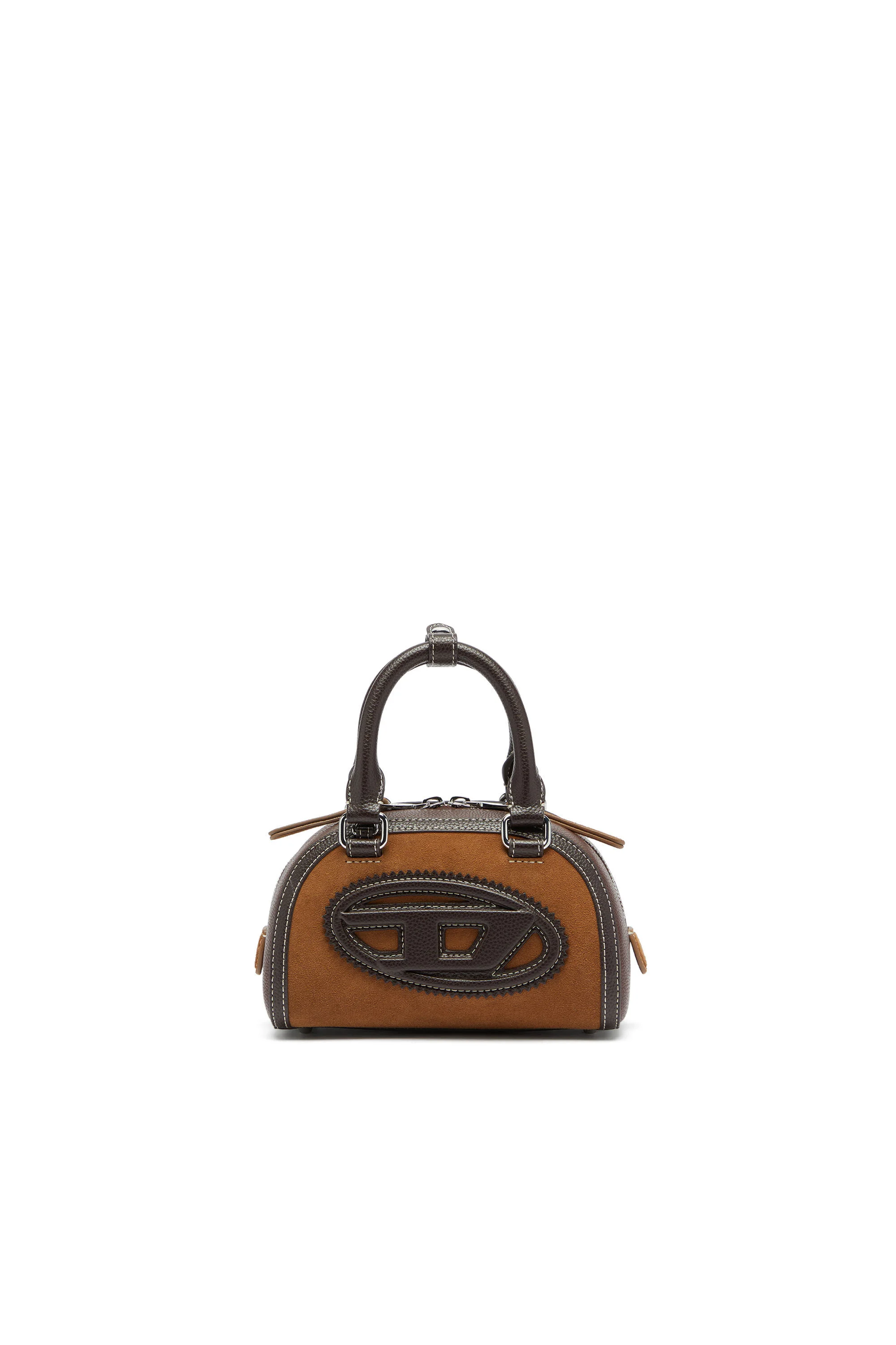 1DR DOME - SMALL BOWLING BAG IN SUEDE AND GRAINY PU - 1