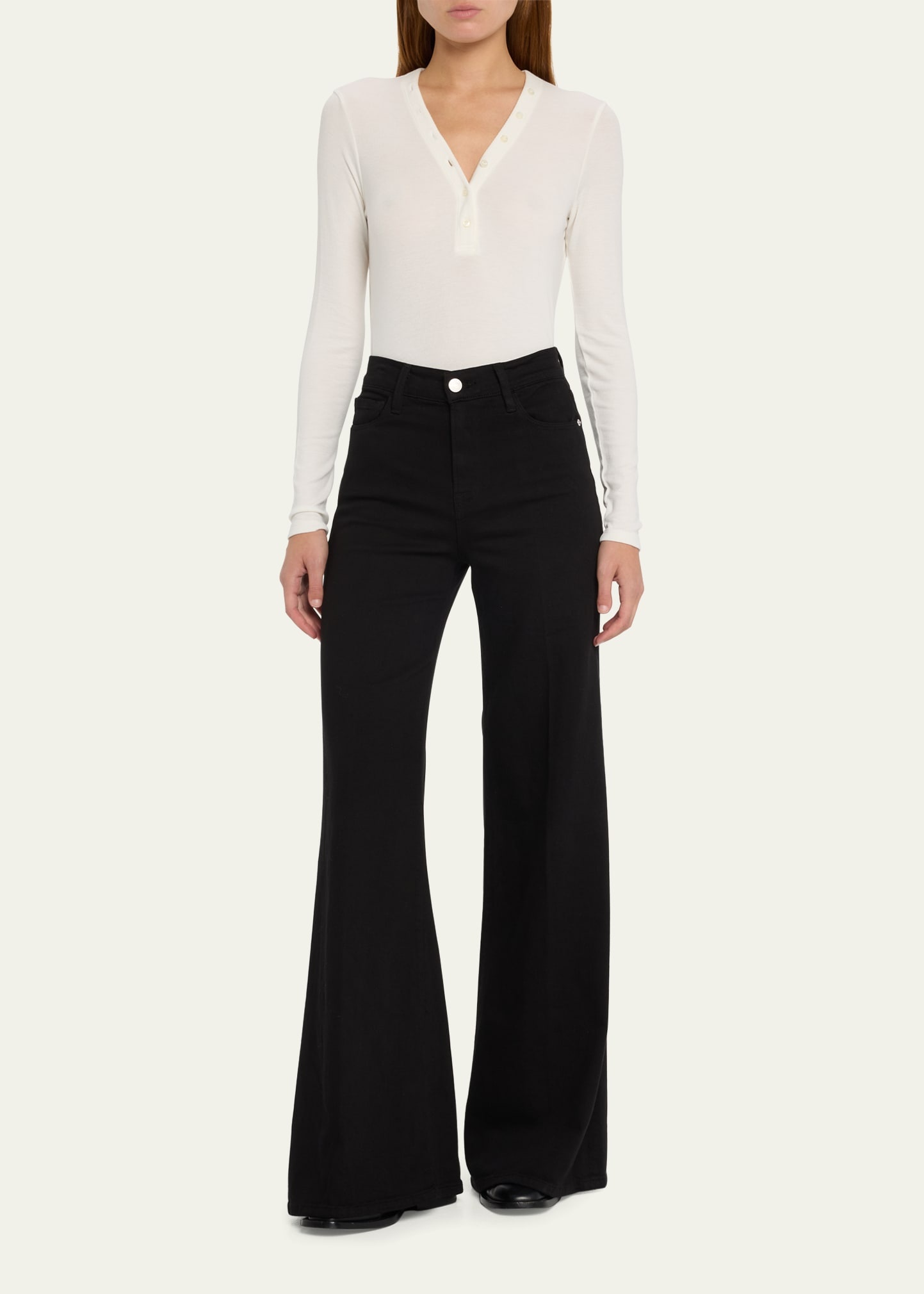 Le Palazzo High-Rise Wide-Leg Pants - 2