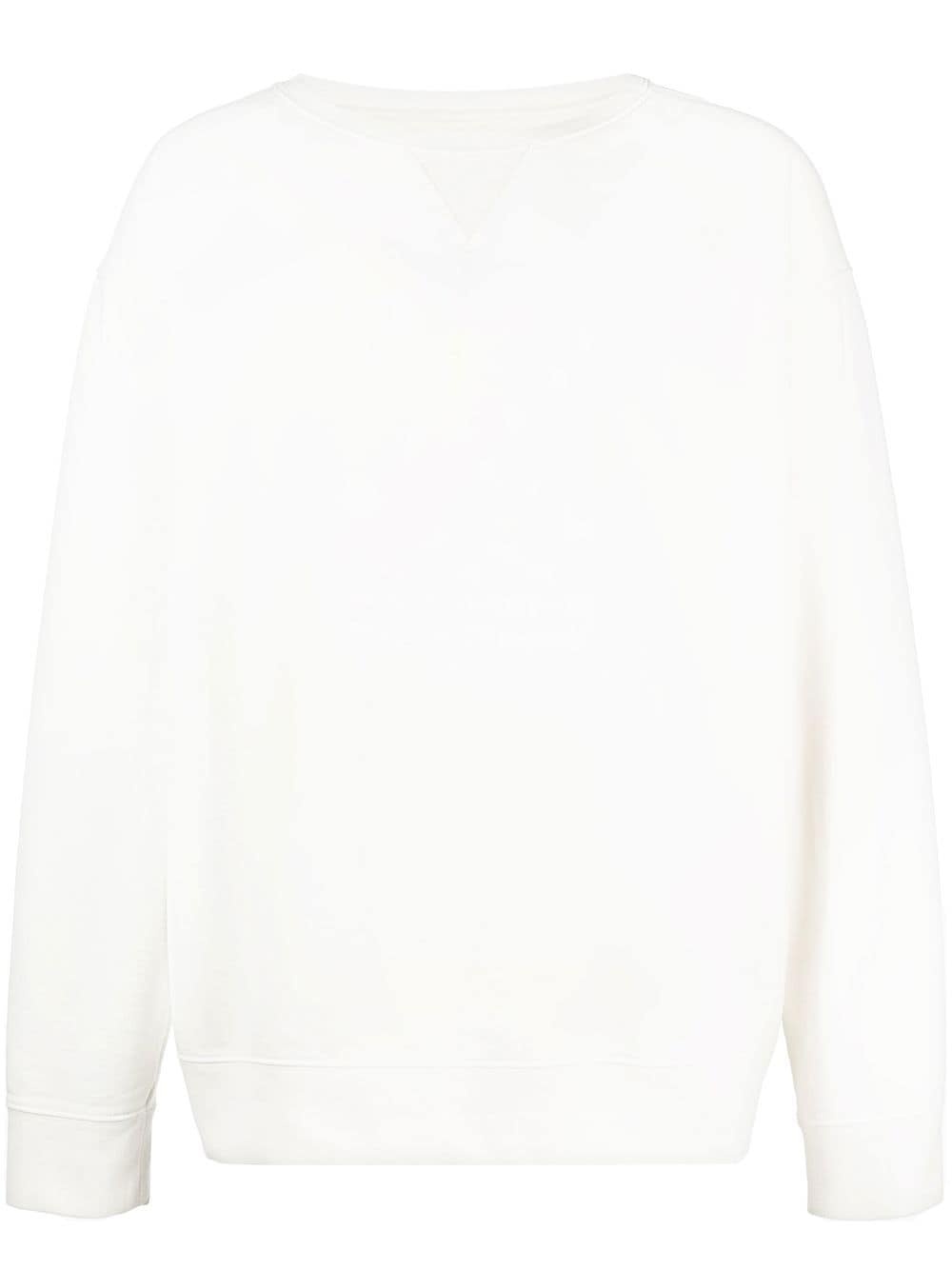 numbers-print long-sleeve jumper - 1