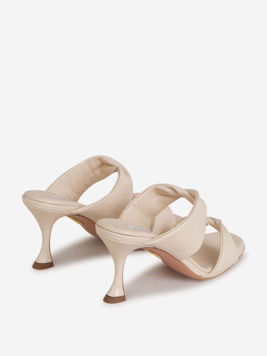 Aquazzura Twist Leather Sandals - 6
