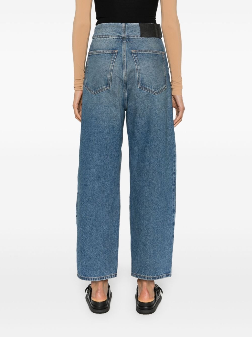 high-rise wide-leg jeans - 4