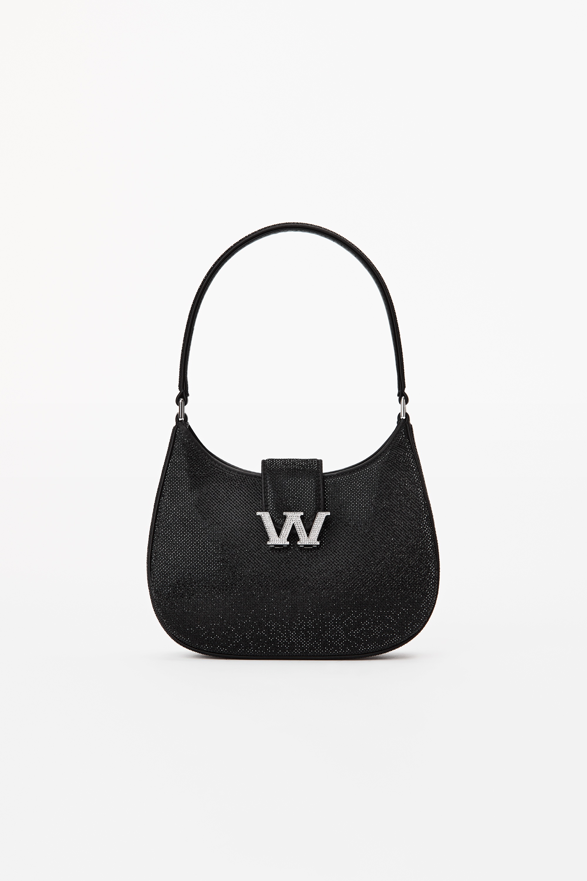 W LEGACY SMALL HOBO IN CRYSTAL SATIN - 1