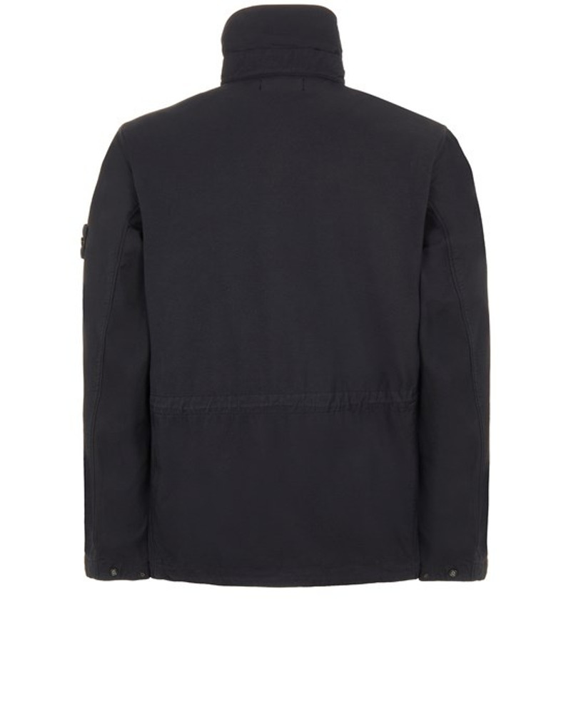 Stone Island 40933 GARMENT-DYED NYLON COTTON BATAVIA  BLACK outlook