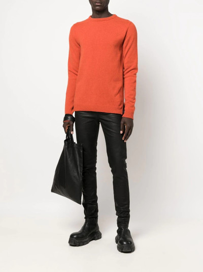 Rick Owens ribbed-detail knit jumper outlook