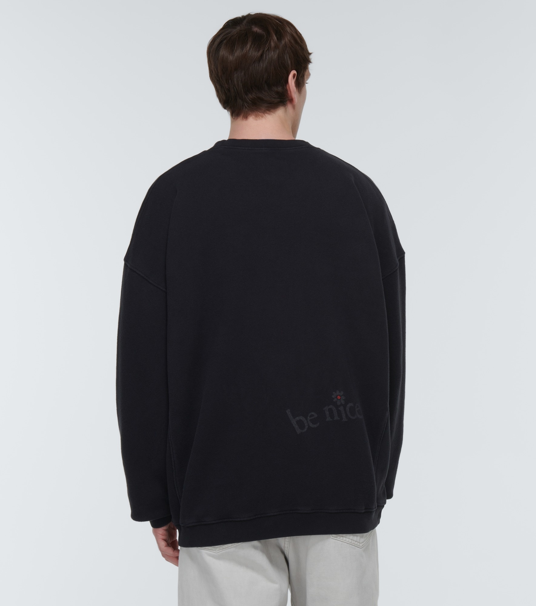 Printed cotton fleece sweatshirt - 4