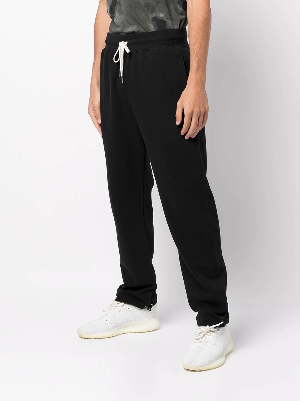 tapered-leg cotton track pants - 3