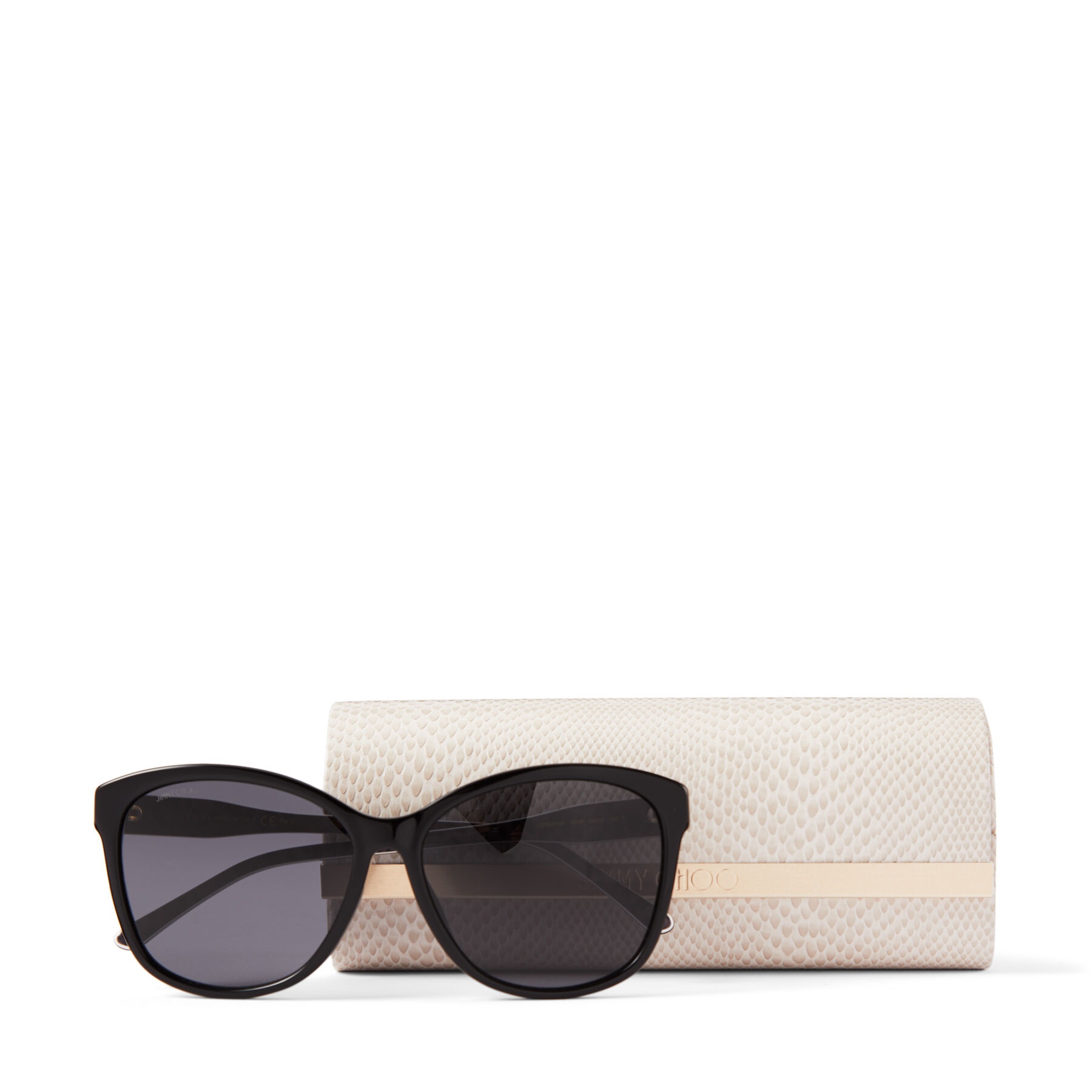Lidie/F/Sk 59
Black Cat-Eye Sunglasses with JC Monogram - 4