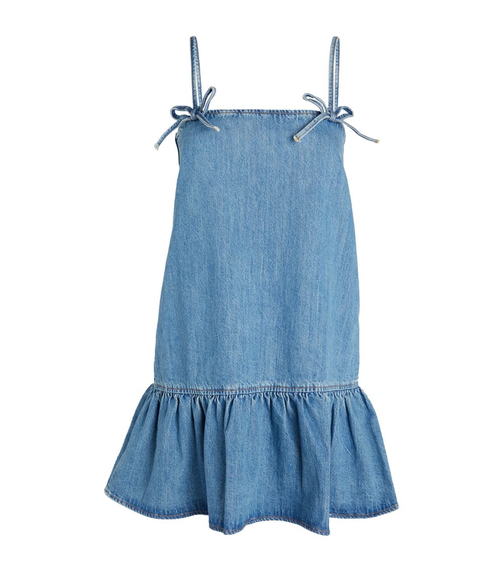 GANNI Denim Mini Dress | harrods | REVERSIBLE