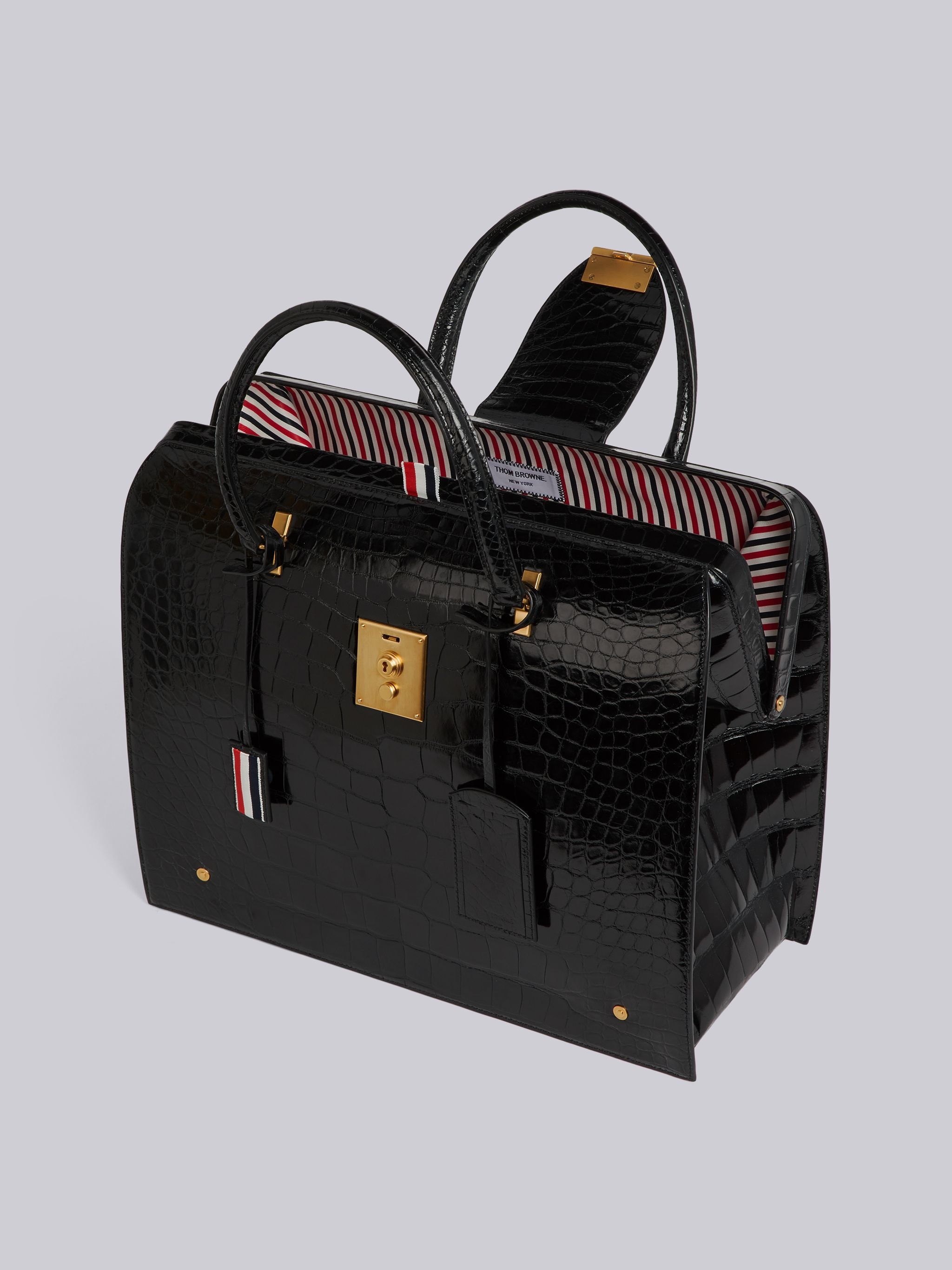 Mr. Thom Bag In Black Alligator - 5