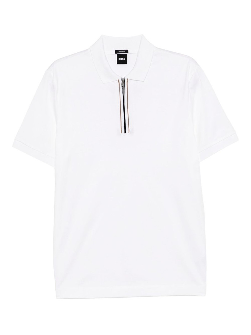 zip-up polo shirt 1
