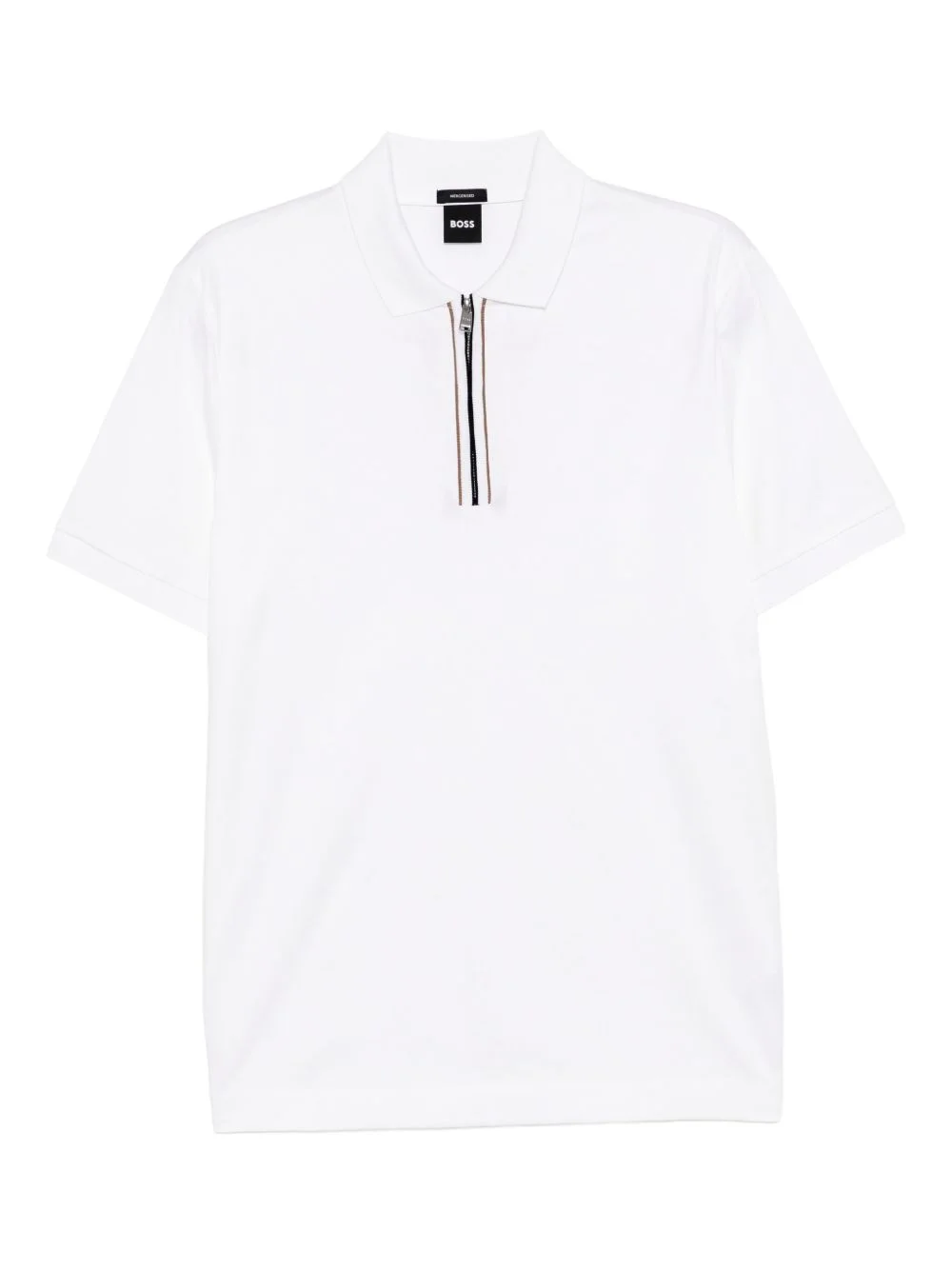 zip-up polo shirt - 1