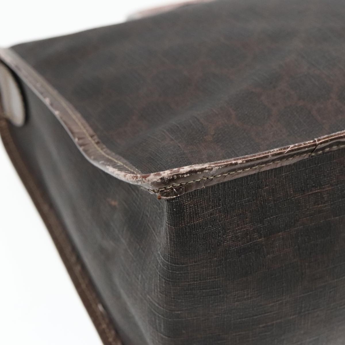 GUCCI GG Canvas Hand Bag Brown Gold - 13