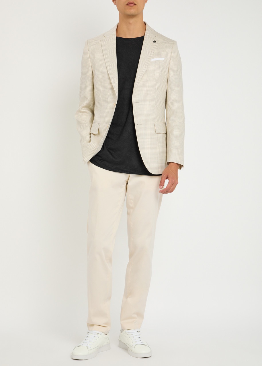 Boss Hutson Hounds Tooth Wool-blend Blazer - 4