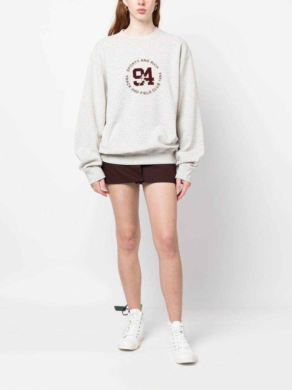 logo-print crew-neck sweatshirt - 2