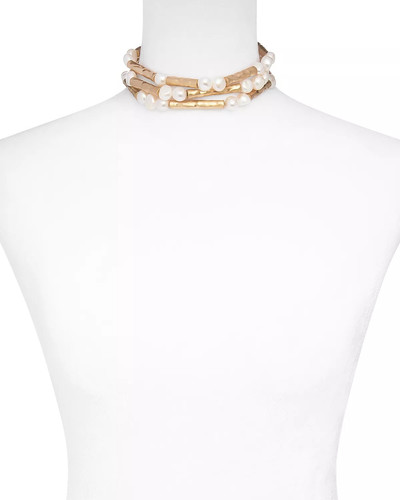 Cult Gaia Zabelle Cultured Pearl Choker Necklace, 11.5-18" outlook
