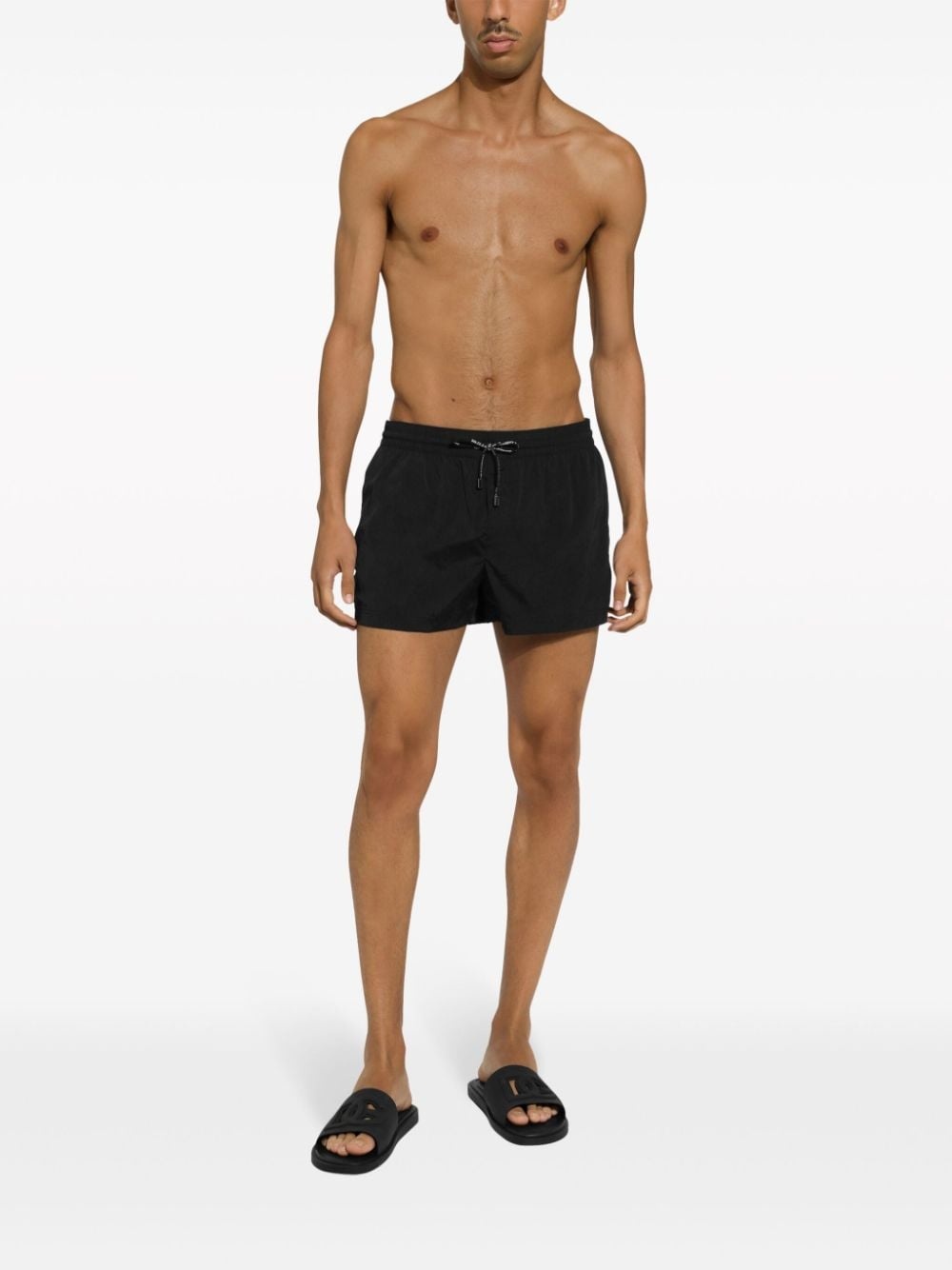 drawstring-fastening swim shorts - 4