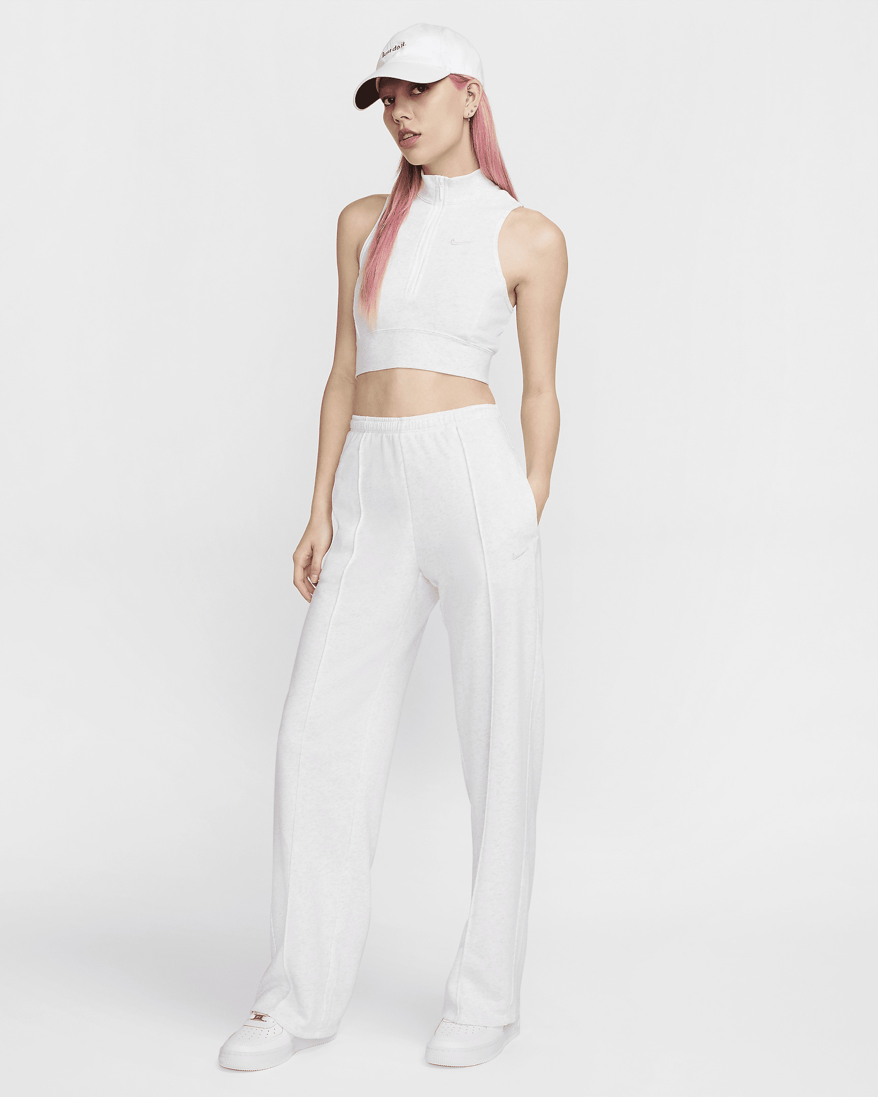 Nike Sportswear Chill Terry Women's Mid-Rise French Terry Open-Hem Sweatpants - 5