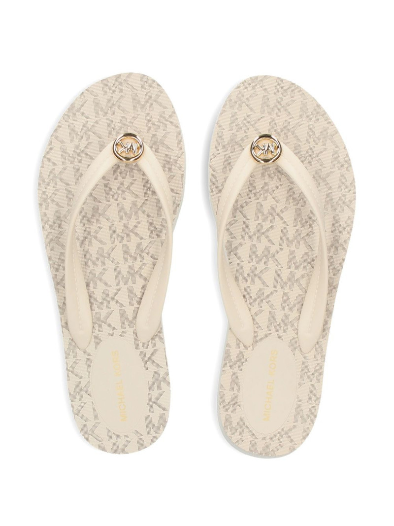 Posie logo charm flip flops 4