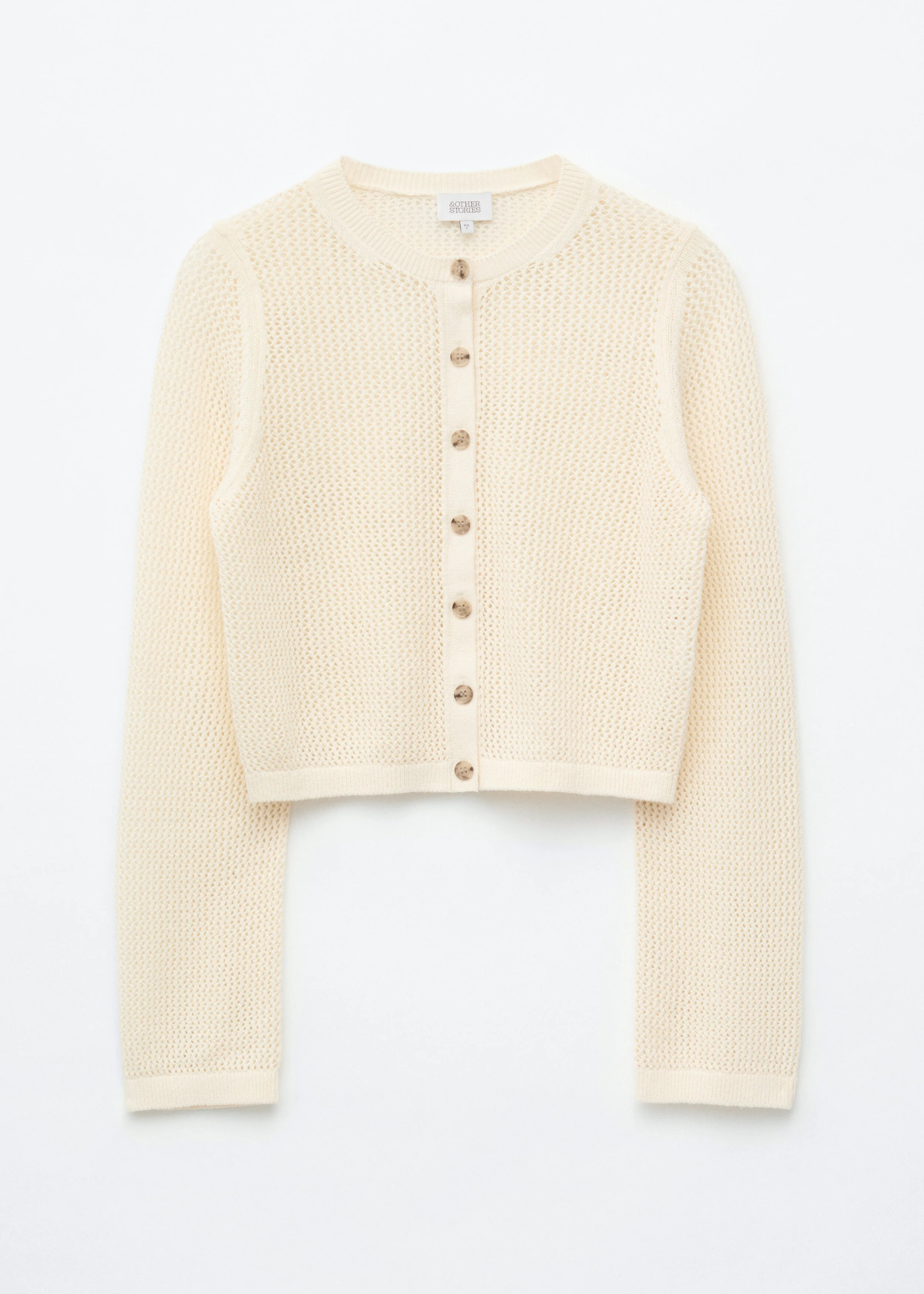 Open-Knit Cotton Cardigan - 1