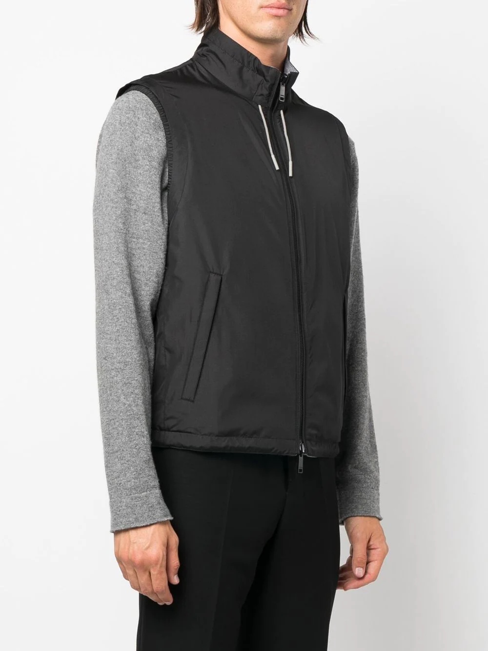 reversible cashmere gilet - 3