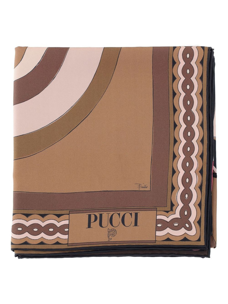 PUCCI graphic-print square scarf outlook