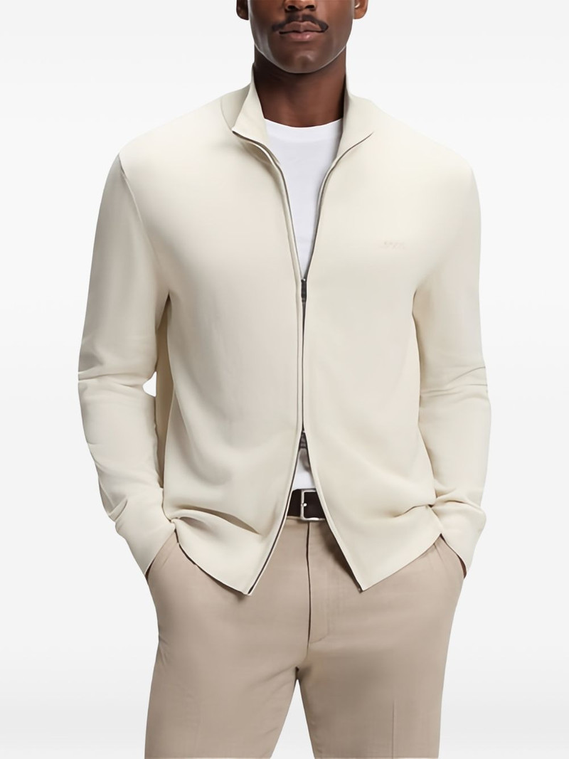 cotton zip-up cardigan 4