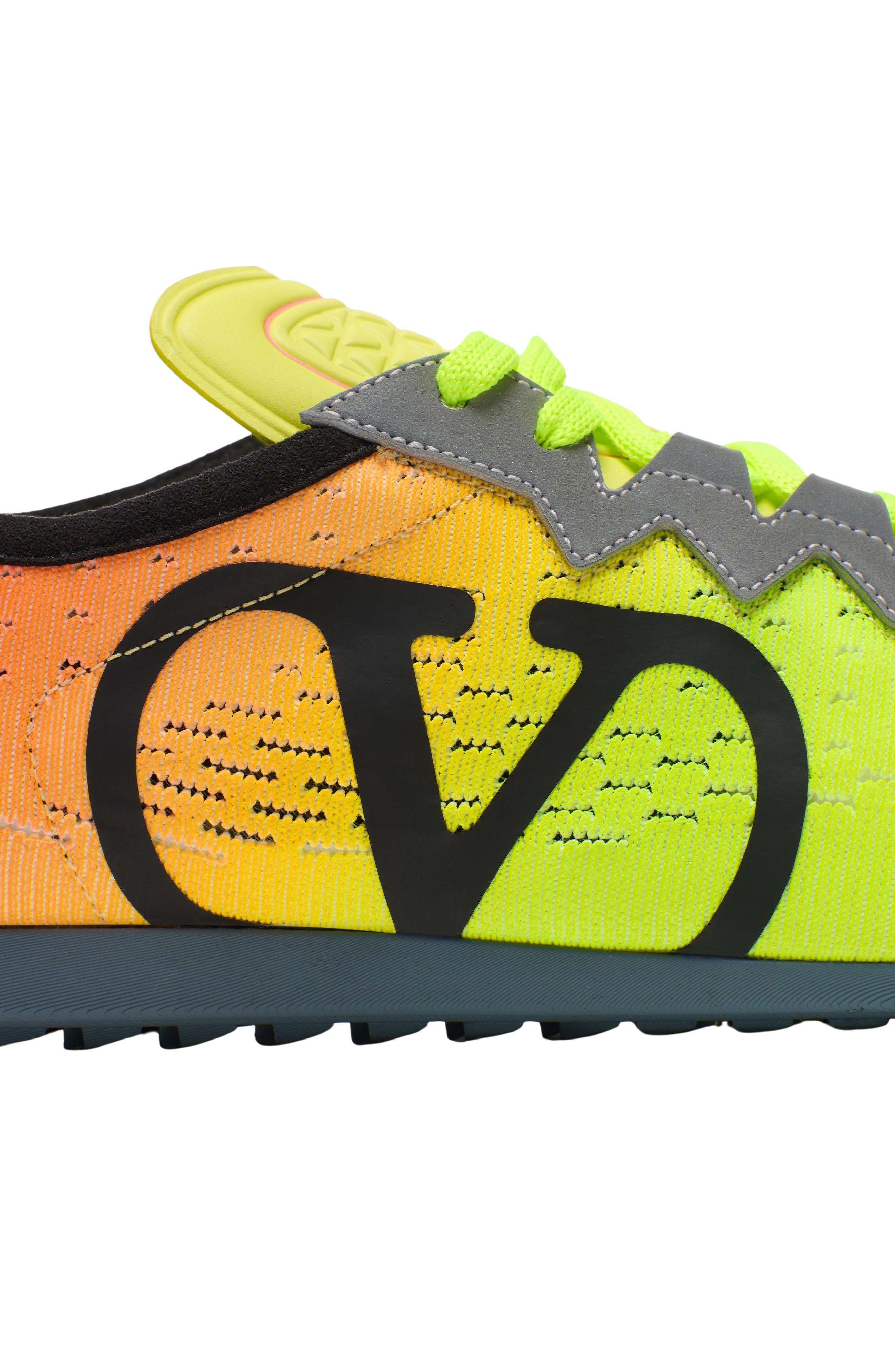 Valentino Garavani Chromathon Ombré Sneaker in Lime/Orange Fluo at Nordstrom - 7