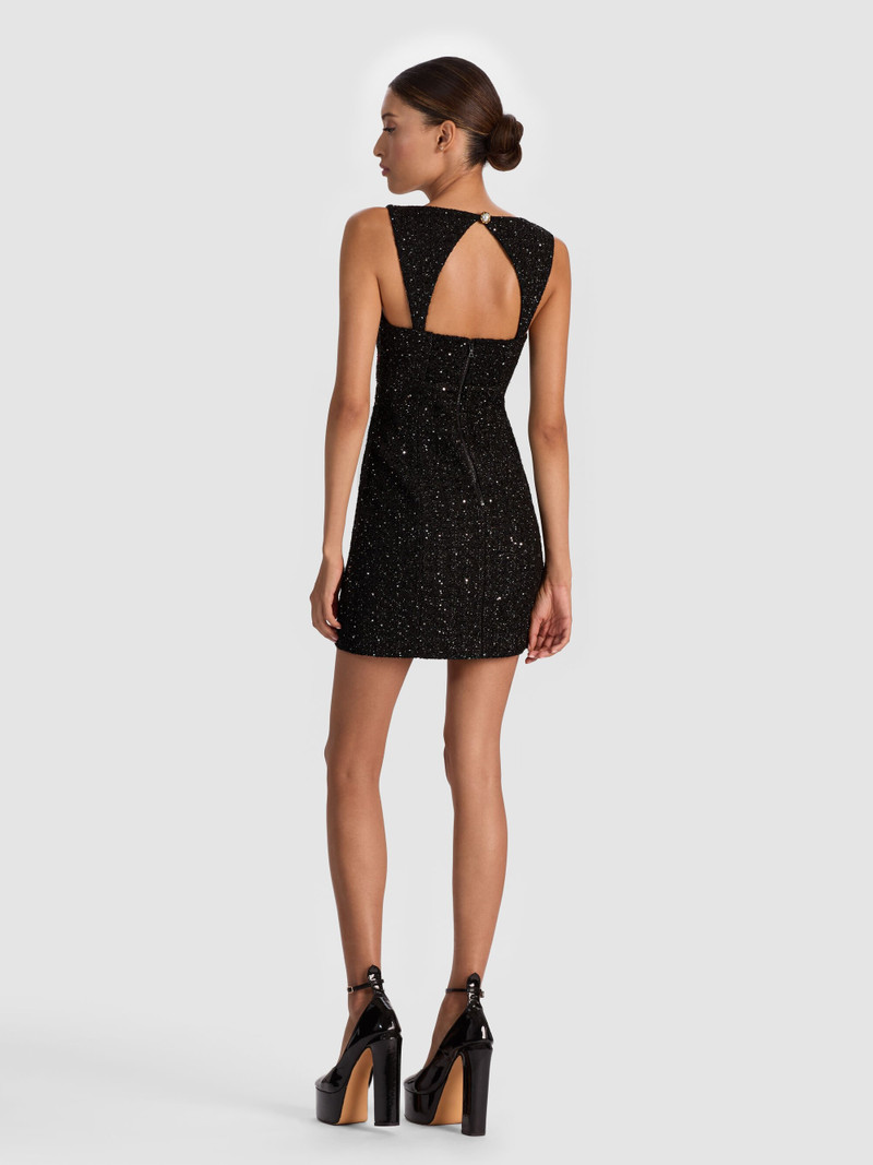 Alice + Olivia KERIA EMBELLISHED TWEED MINI DRESS outlook