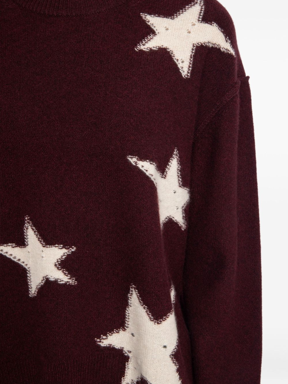 star-pattern cashmere jumper - 5