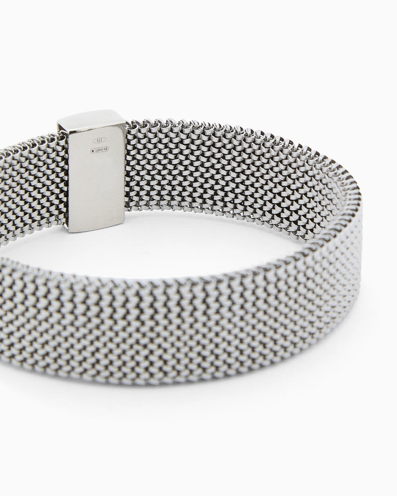 GIORGIO ARMANI STEEL AND STERLING SILVER BRACELET outlook