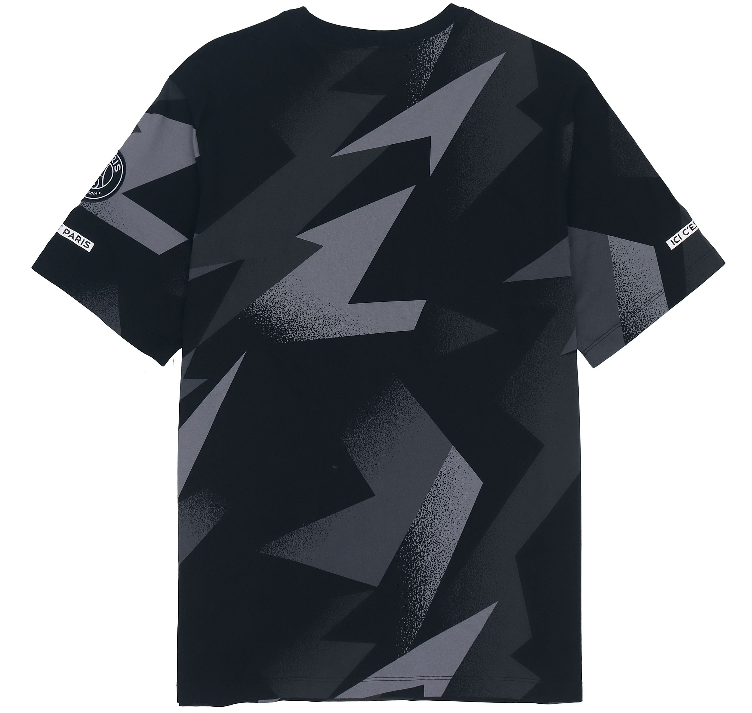 Air Jordan Paris Saint-Germain Pattern Short Sleeve 'Black Grey' BQ8387-010 - 2