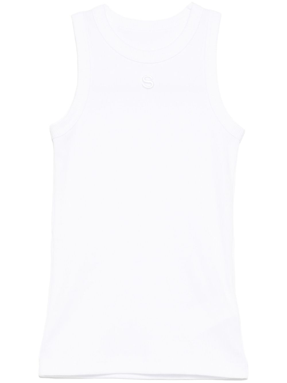 embroidered-logo tank top - 1