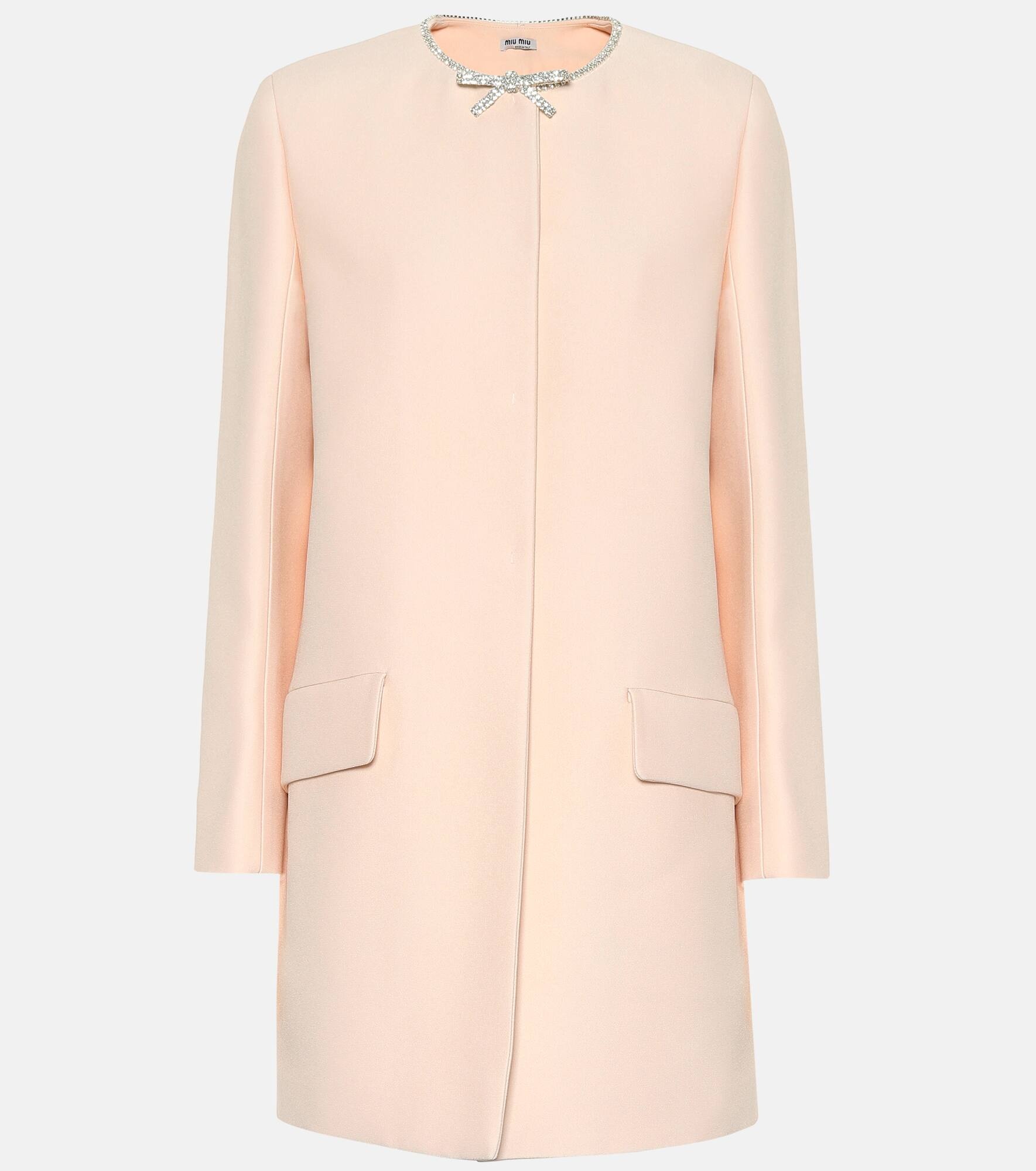 Crystal-embellished cady coat - 1