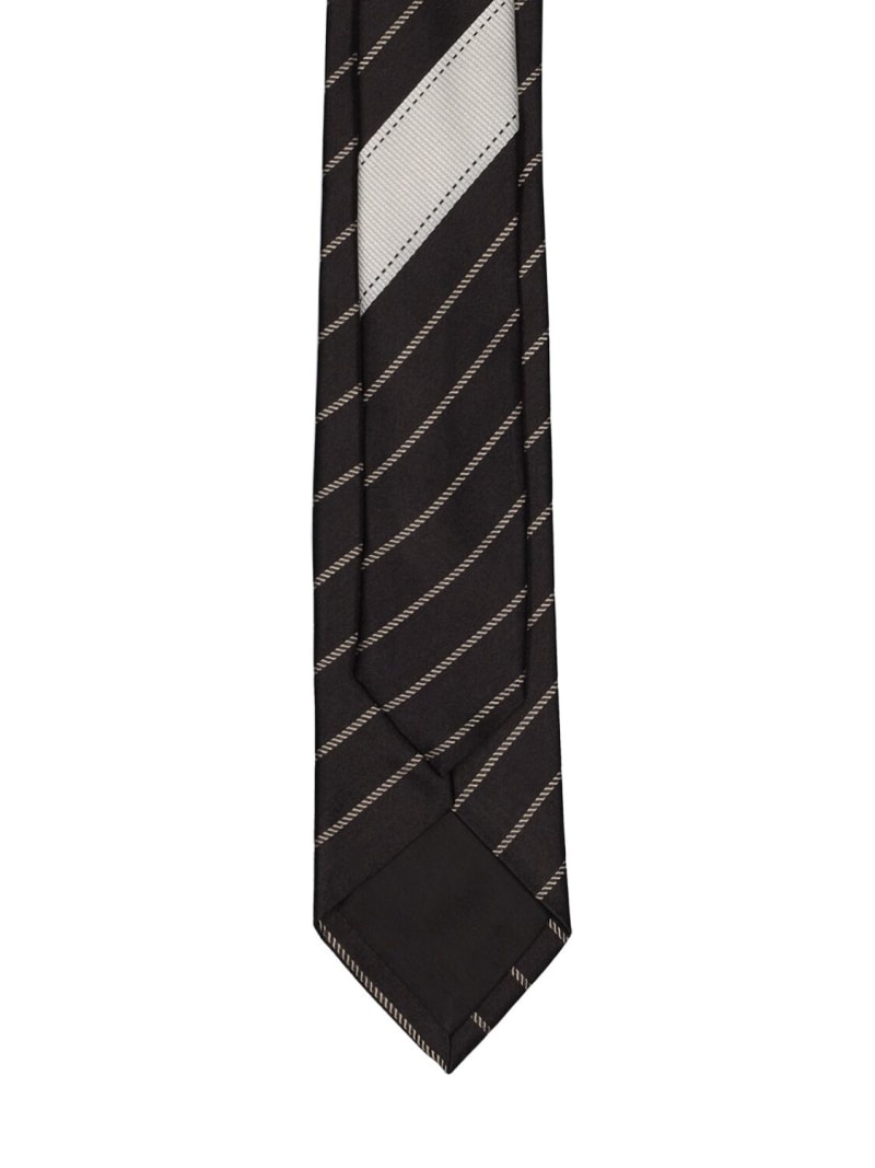 Striped silk tie - 4