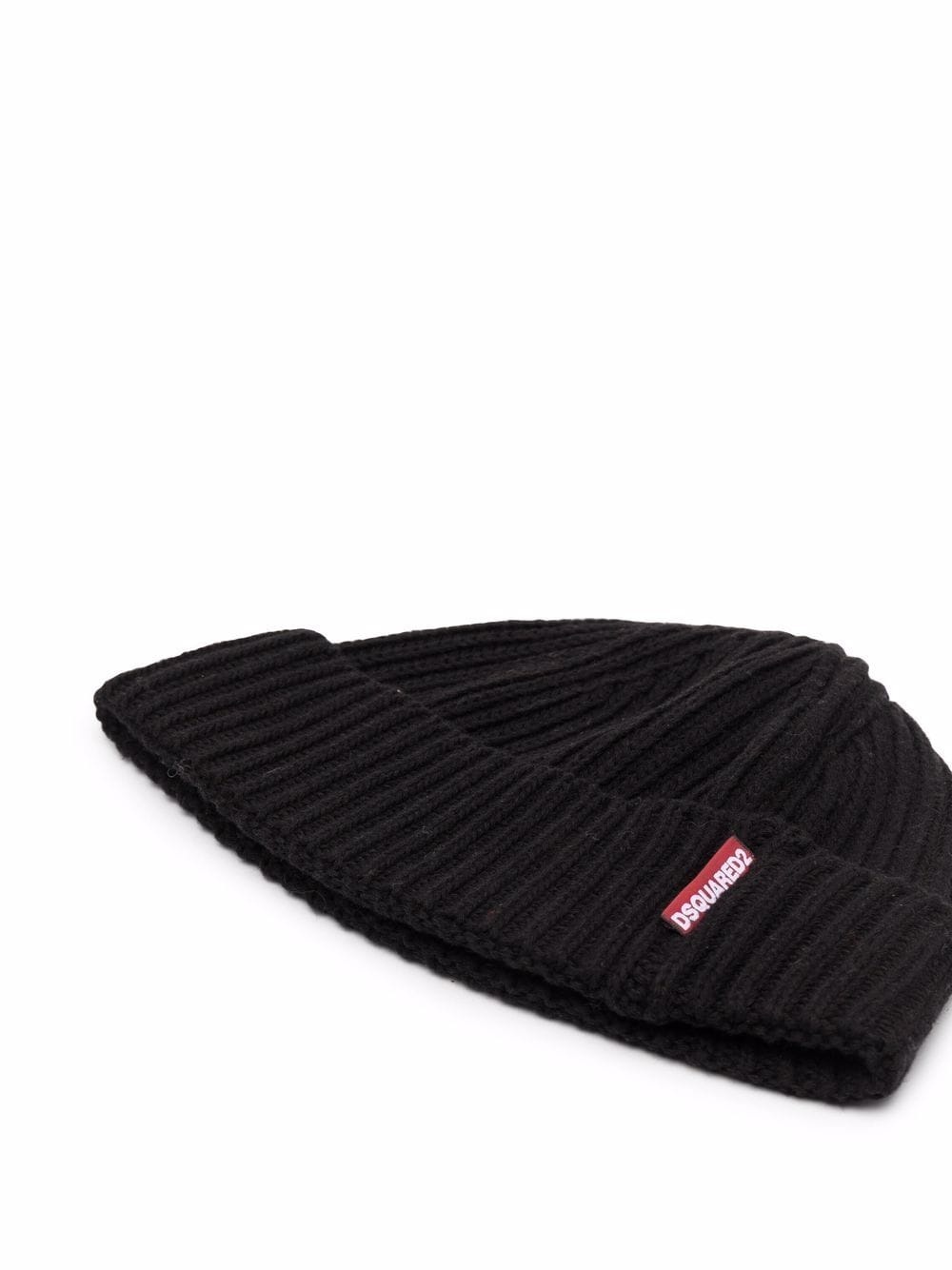 ribbed-knit beanie hat - 2