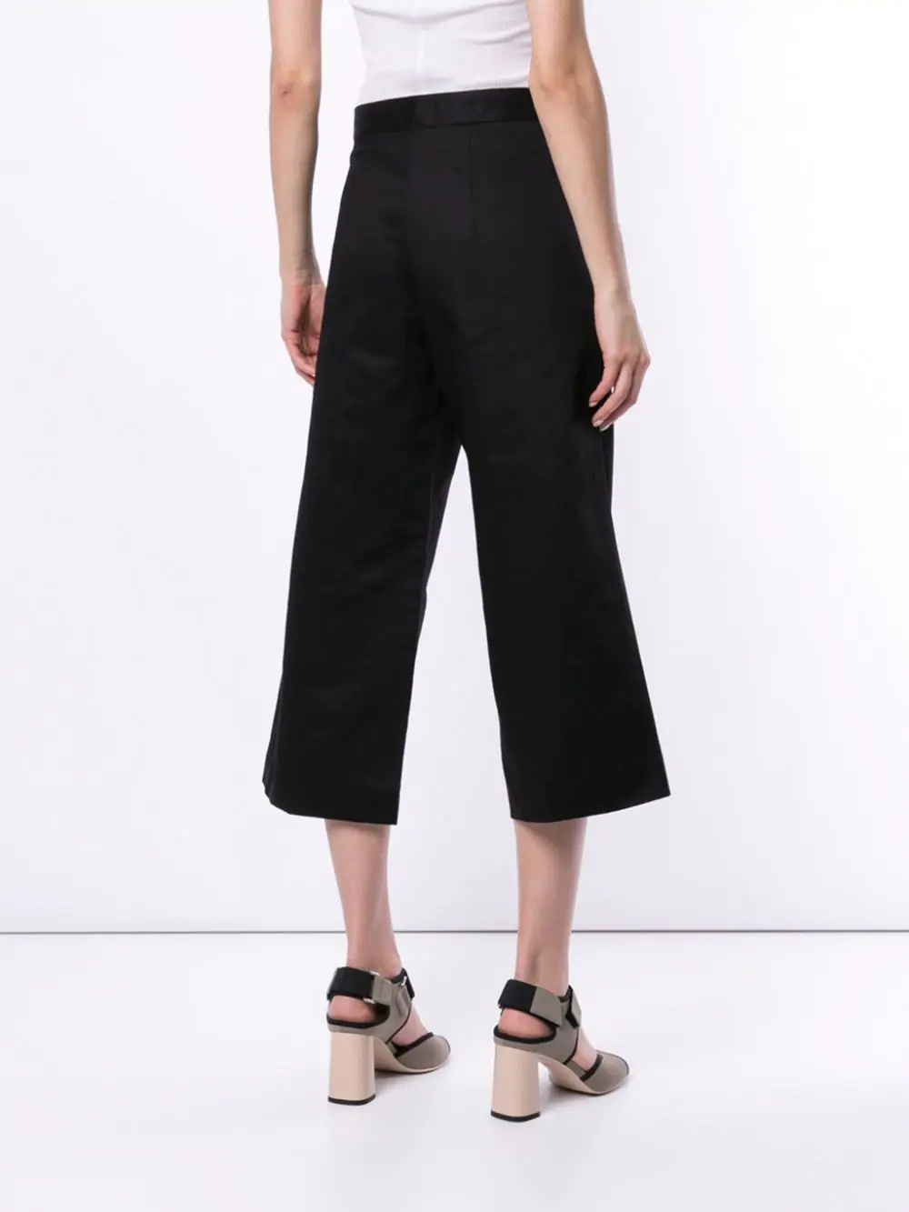 cropped high waisted trousers - 4