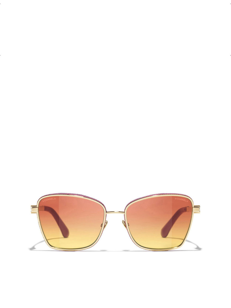 CH4289Q Cat Eye-Frame Metal Sunglasses 1