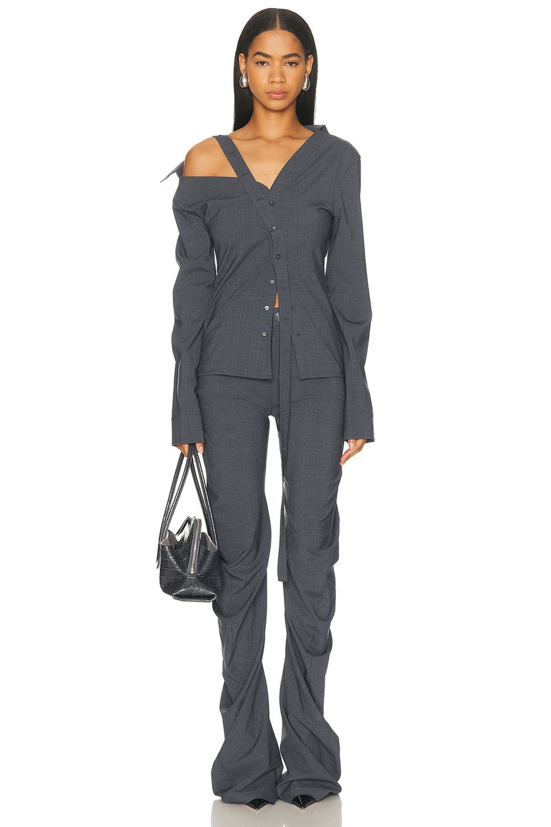 JADE CROPPER Asymmetric Long Sleeve Top outlook