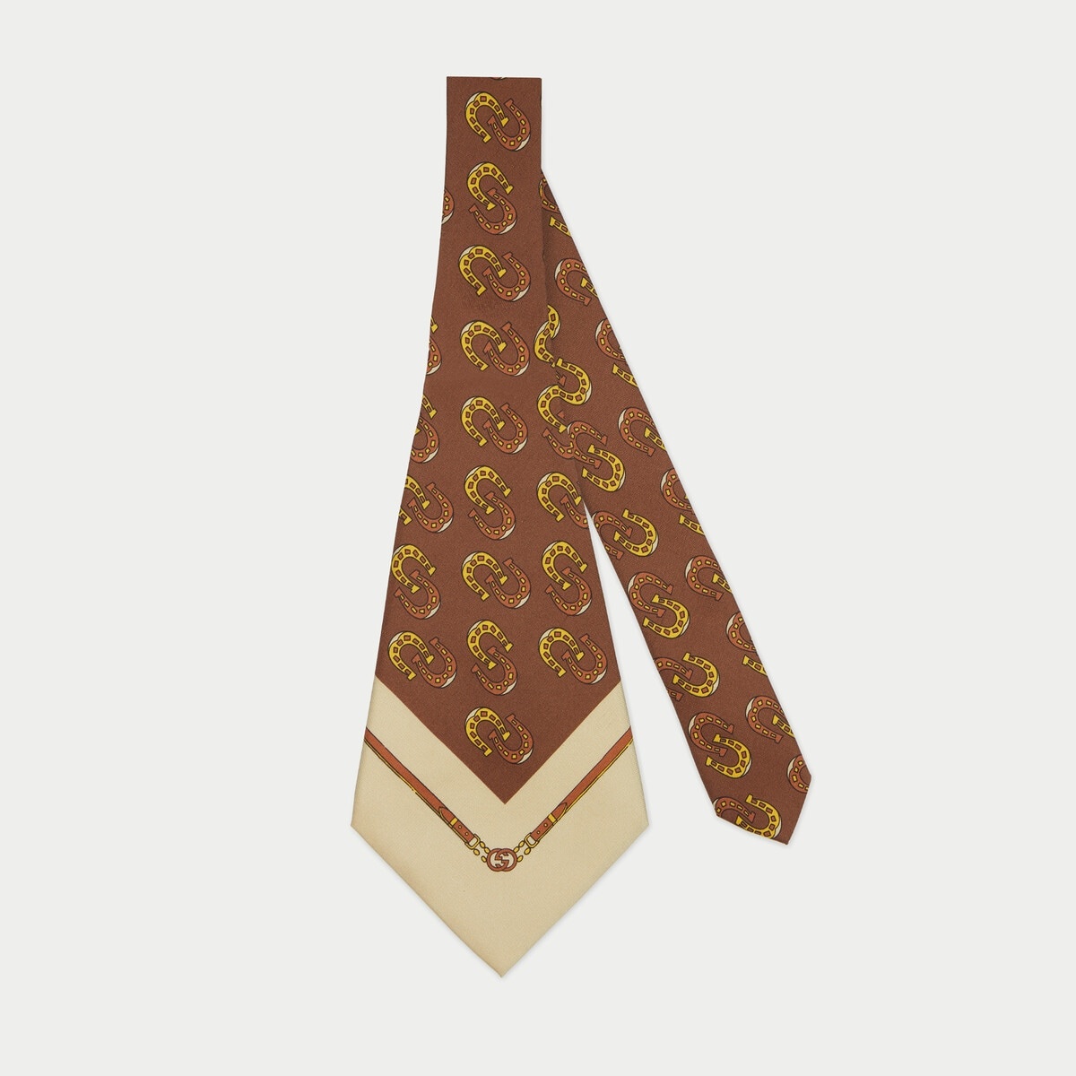 Gucci HA HA HA printed silk tie - 1