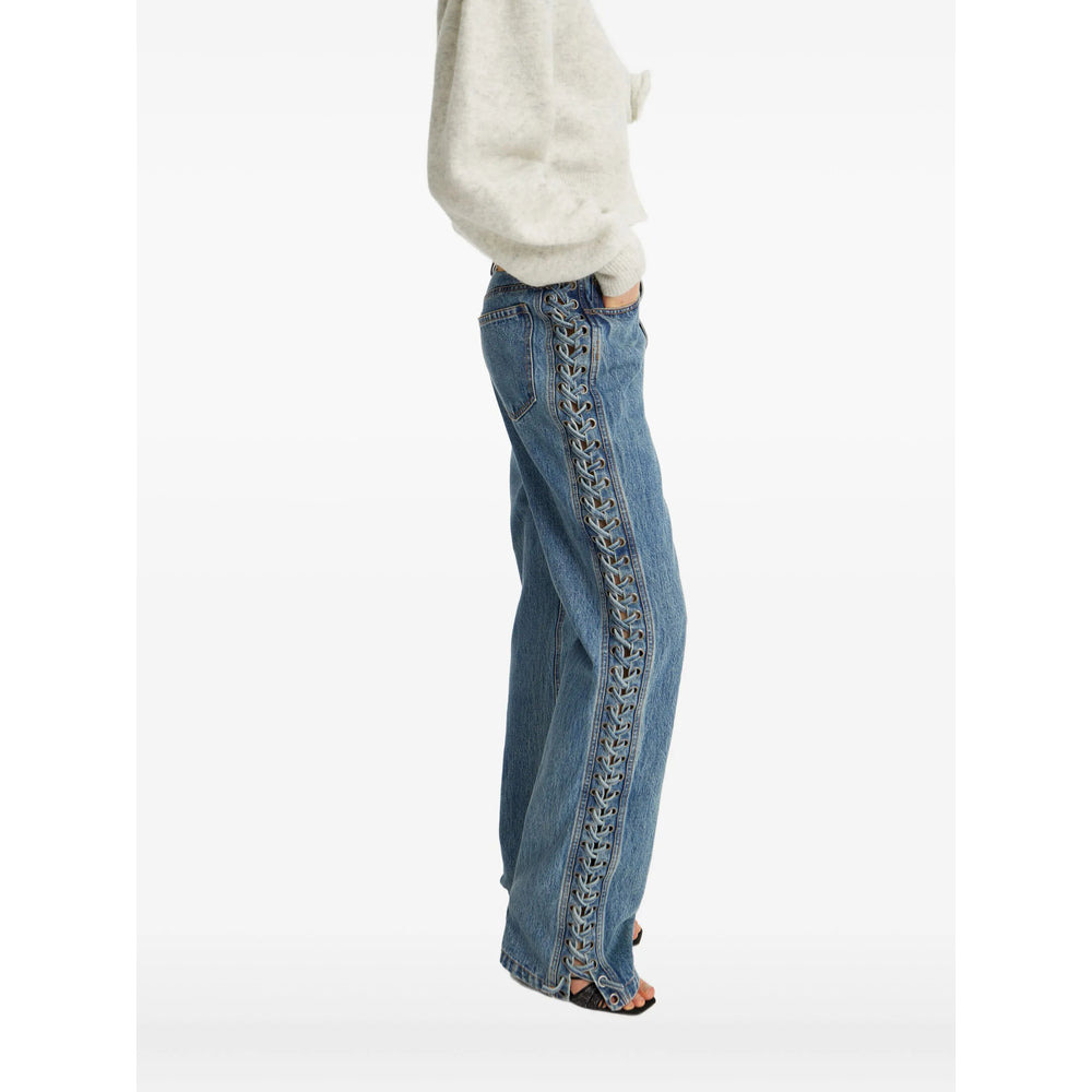 Rotate Blue Denim - Straight-Leg Jeans Women - 4