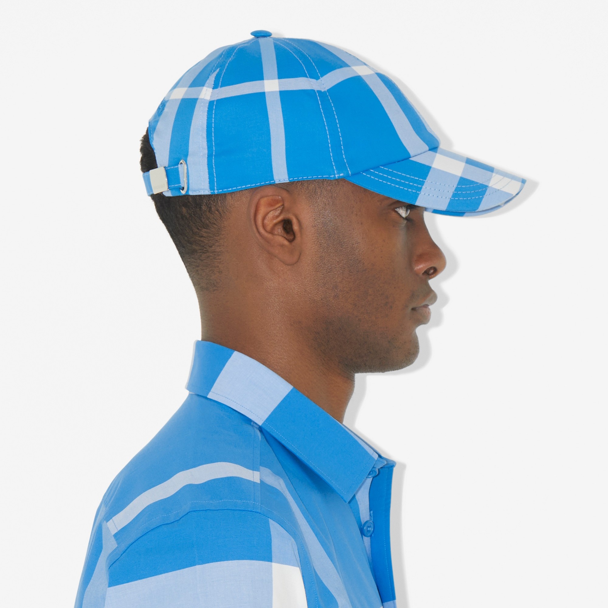 Check Cotton Twill Baseball Cap - 4